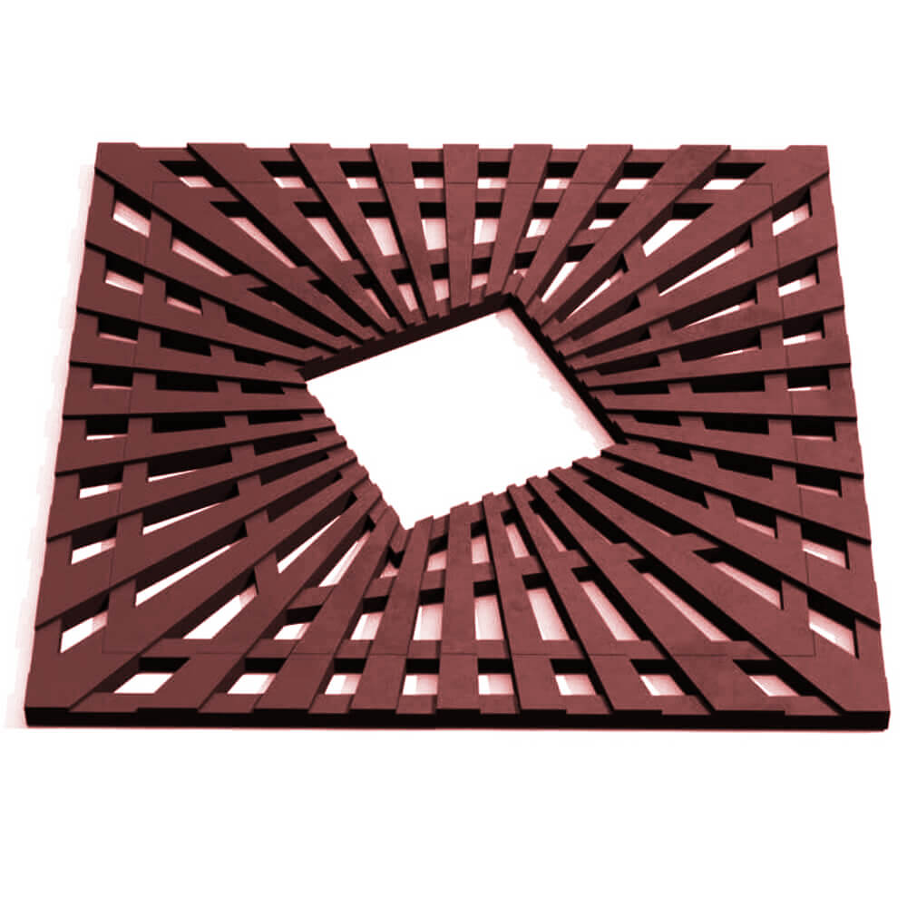 Приствольная решетка для дерева ZKING ATMOSPHERE 1.2х1.2м Коричневая Волгодонск фото