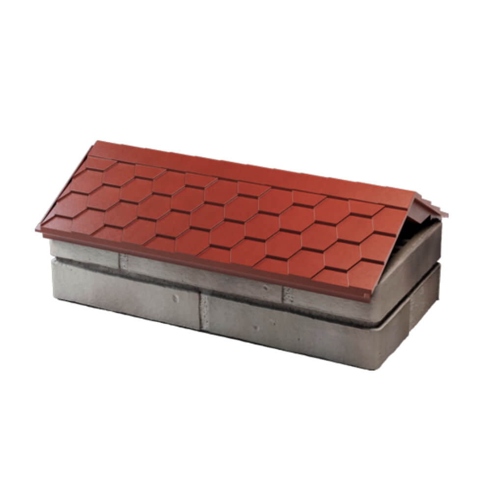 Парапет Zking Эверест Красный с посадкой на 1 кирпич (200/225/255мм) в Волгодонске фото