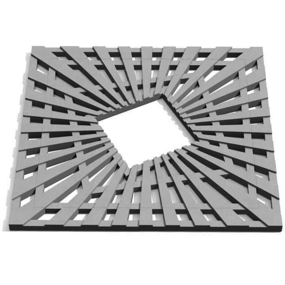 Приствольная решетка для дерева ZKING ATMOSPHERE 1.2х1.2м Серая Волгодонск фото