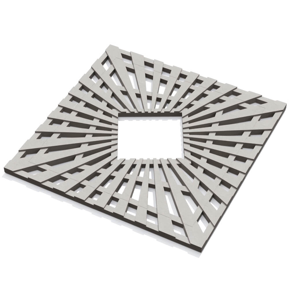 Приствольная решетка для дерева ZKING ATMOSPHERE 1.2х1.2м Бежевая в Волгодонске фото