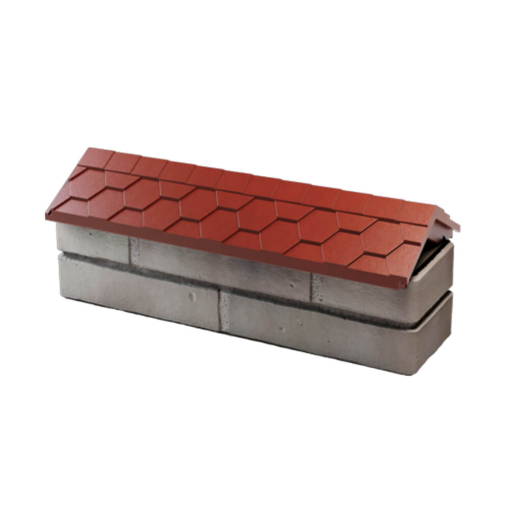 Парапет Zking Эверест Красный с посадкой на 0.5 кирпича (130мм) в Волгодонске фото