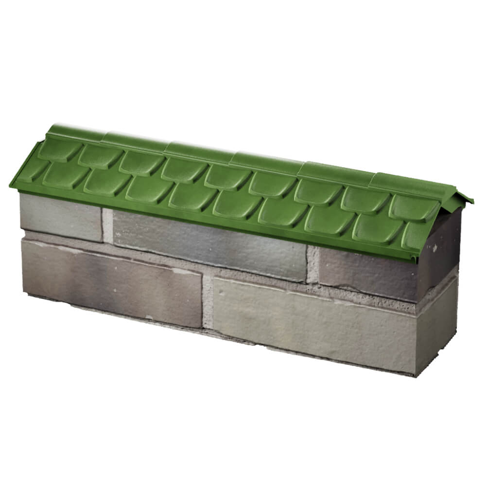 Парапет Zking Эльбрус Зеленый с посадкой на 0.5 кирпича (130мм) в Волгодонске фото