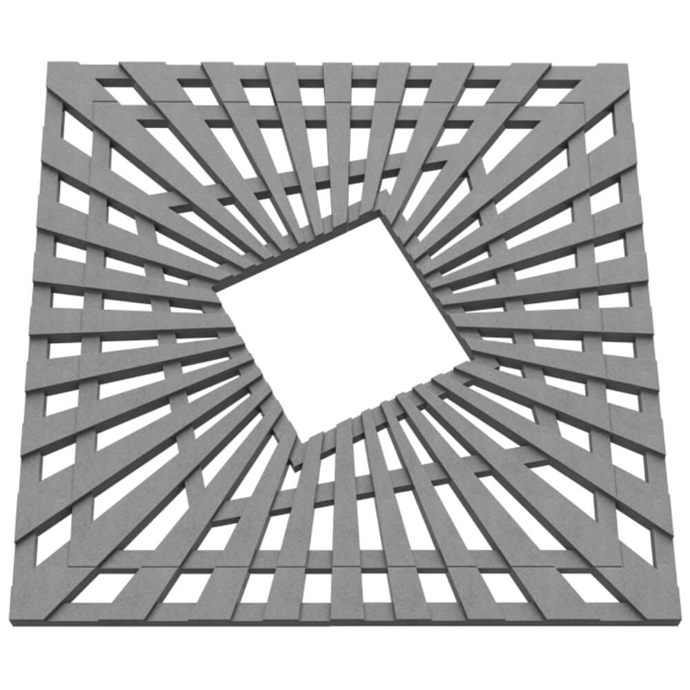 Приствольная решетка для дерева ZKING ATMOSPHERE 1.2х1.2м Серая в Волгодонске фото