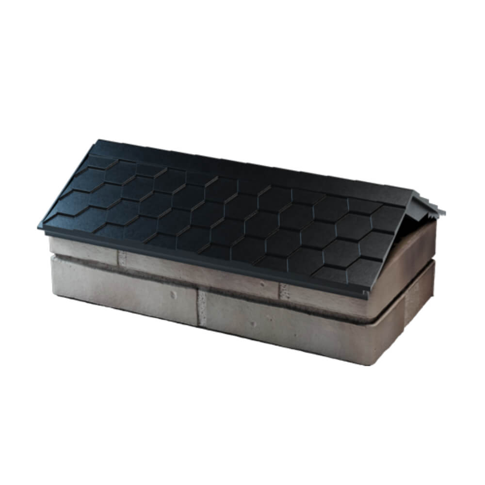 Парапет Zking Эверест Черный с посадкой на 1 кирпич (200/225/255мм) в Волгодонске фото