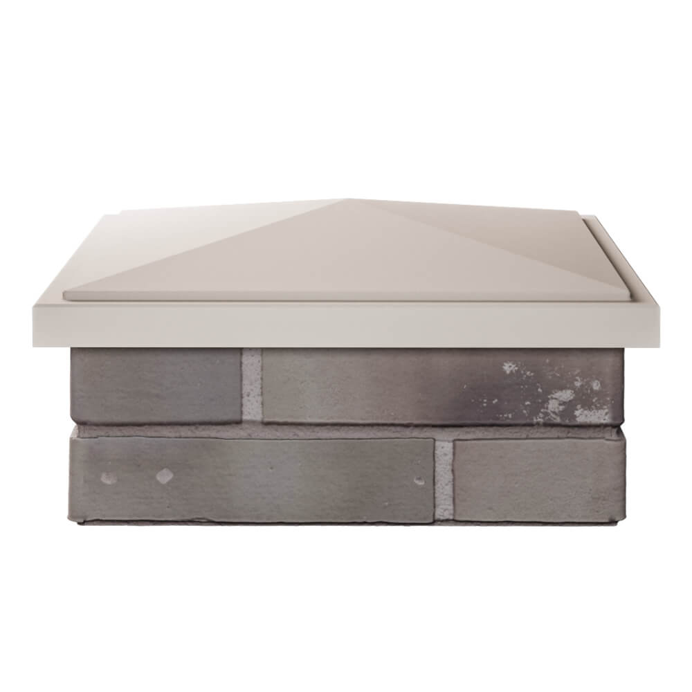 Колпак Zking БонаМоно Бежевый на столб 1.5х1.5 кирпича (385х385, 400х400мм) Волгодонск фото