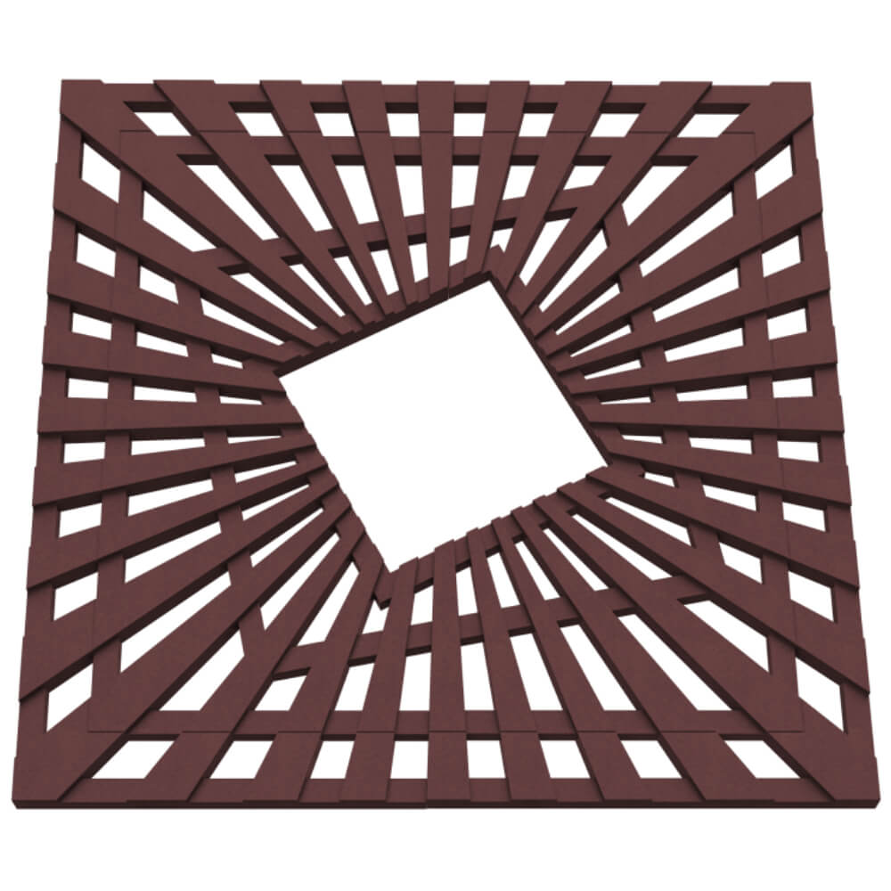 Приствольная решетка для дерева ZKING ATMOSPHERE 1.2х1.2м Коричневая в Волгодонске фото