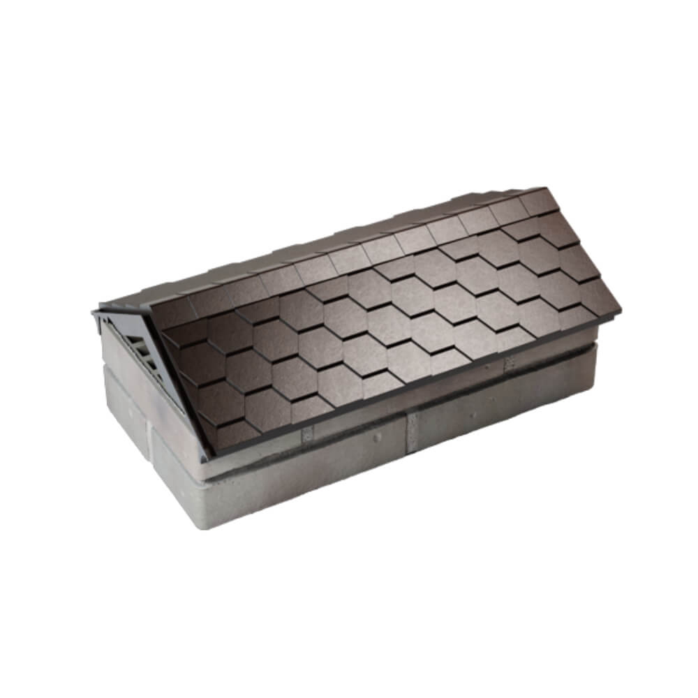 Парапет Zking Эверест Коричневый с посадкой на 1 кирпич (200/225/255мм) в Волгодонске фото