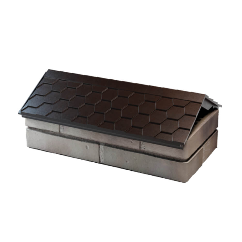 Парапет Zking Эверест Коричневый с посадкой на 1 кирпич (200/225/255мм) в Волгодонске фото