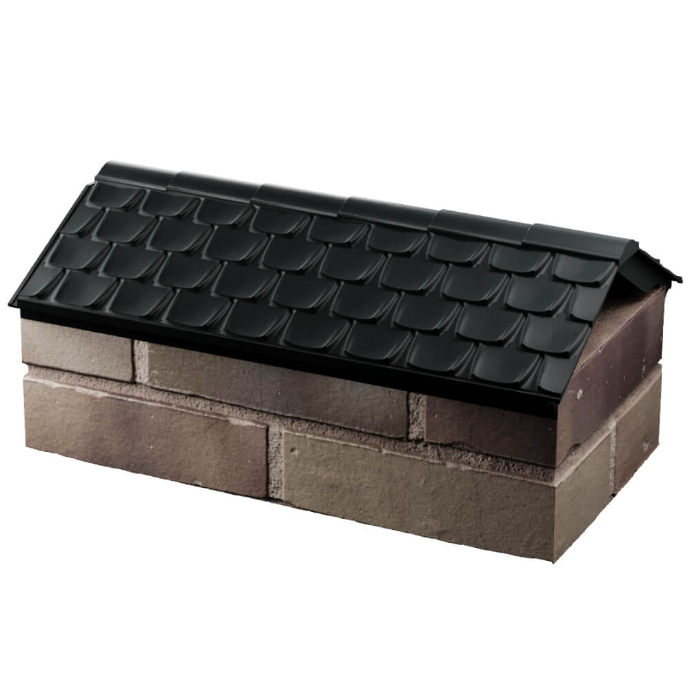 Парапет Zking Эльбрус Черный с посадкой на 1 кирпич (255мм) в Волгодонске фото