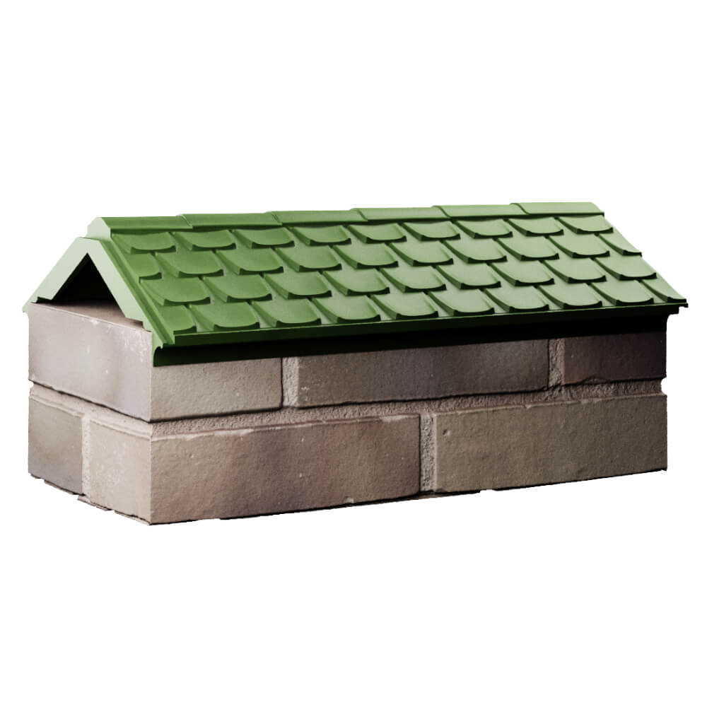 Парапет Zking Эльбрус Зеленый с посадкой на 1 кирпич (255мм) Волгодонск фото