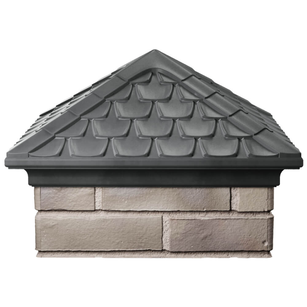 Колпак Zking Эльбрус Серый на столб 1.5х1.5 кирпича (385х385мм) Волгодонск фото