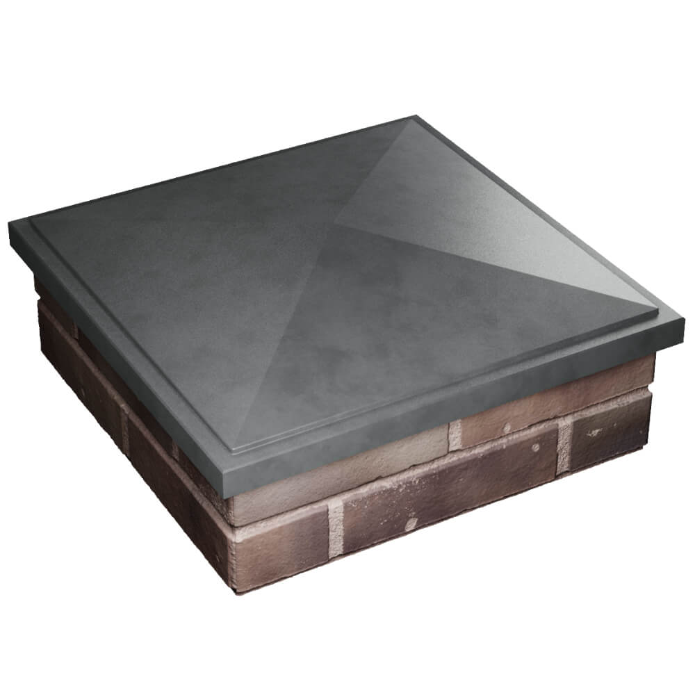 Колпак Zking БонаМоно Серый на столб 2х2 кирпича (515х515, 530х530мм) в Волгодонске фото