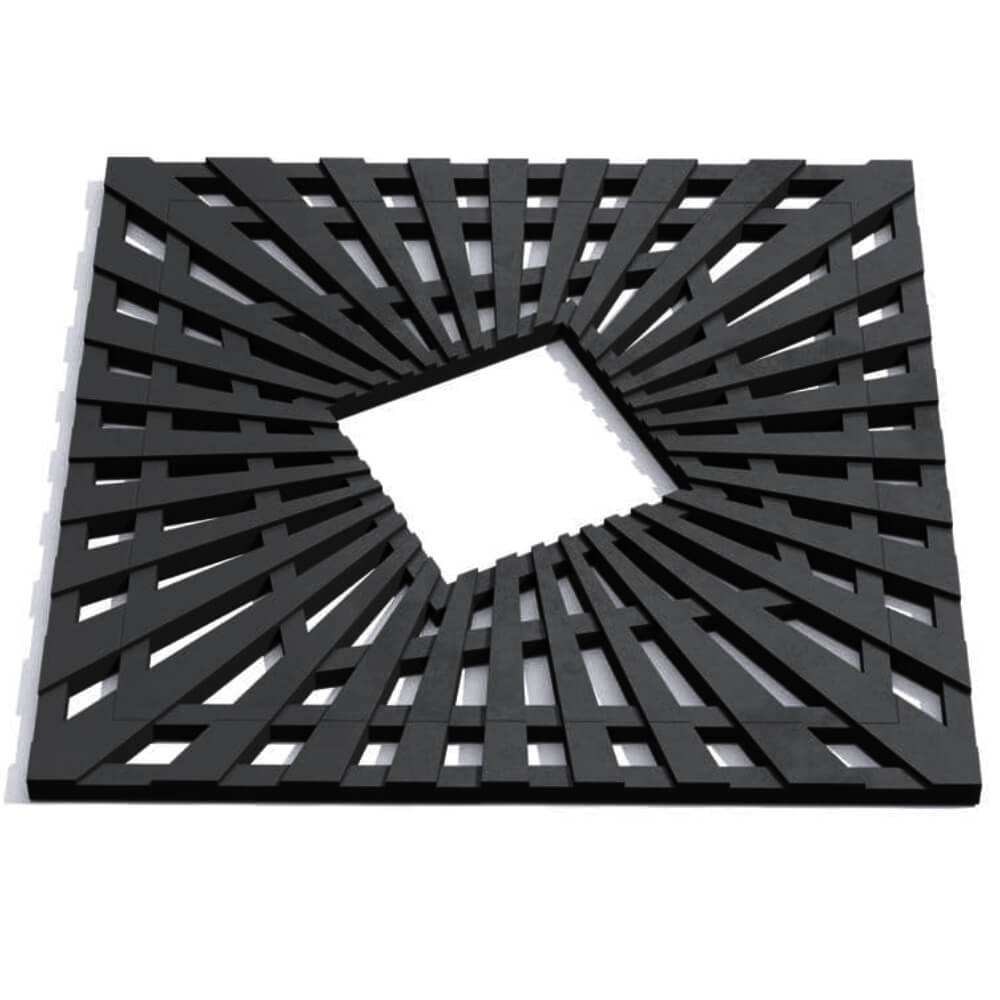 Приствольная решетка для дерева ZKING ATMOSPHERE 1.2х1.2м Черная Волгодонск фото