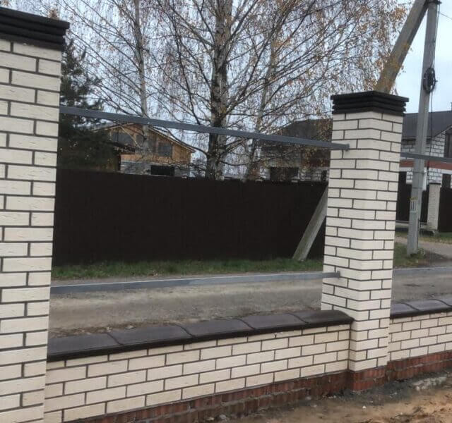 Колпак Zking Бона ХайТек Коричневый на столб 1.5х1.5 кирпича (385х385мм) в Волгодонске фото