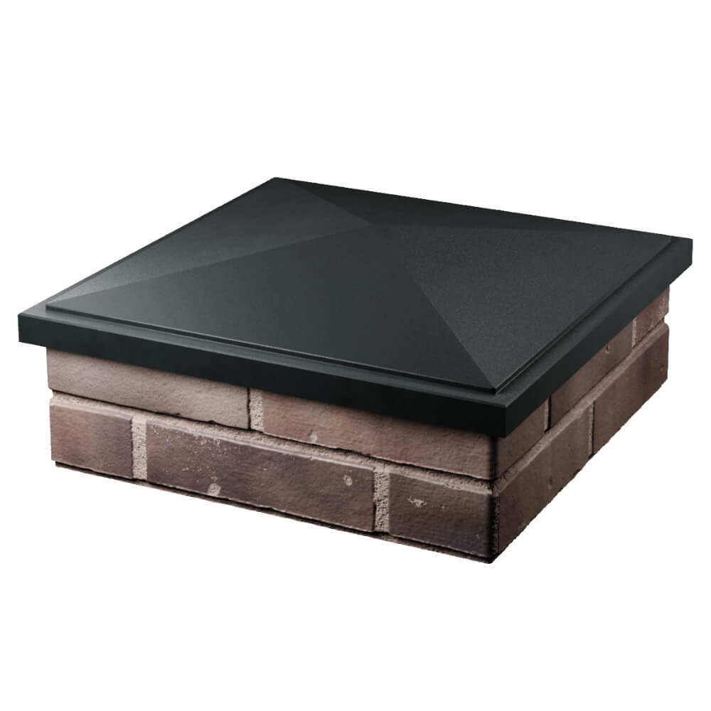 Колпак Zking БонаМоно Черный на столб 2х2 кирпича (515х515, 530х530мм) в Волгодонске фото