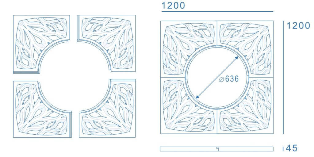 Приствольная решетка для дерева ZKING CRUST 1.2х1.2м Черная в Волгодонске фото