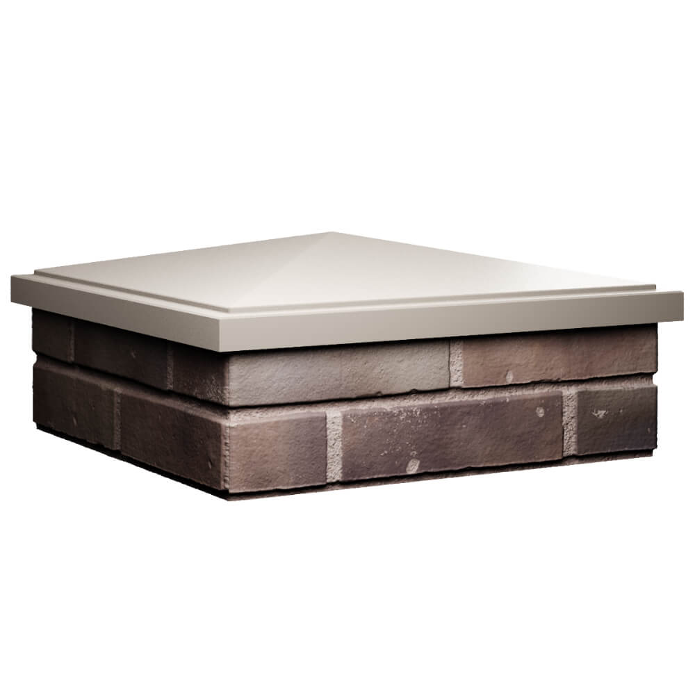 Колпак Zking БонаМоно Бежевый на столб 2х2 кирпича (515х515, 530х530мм) в Волгодонске фото