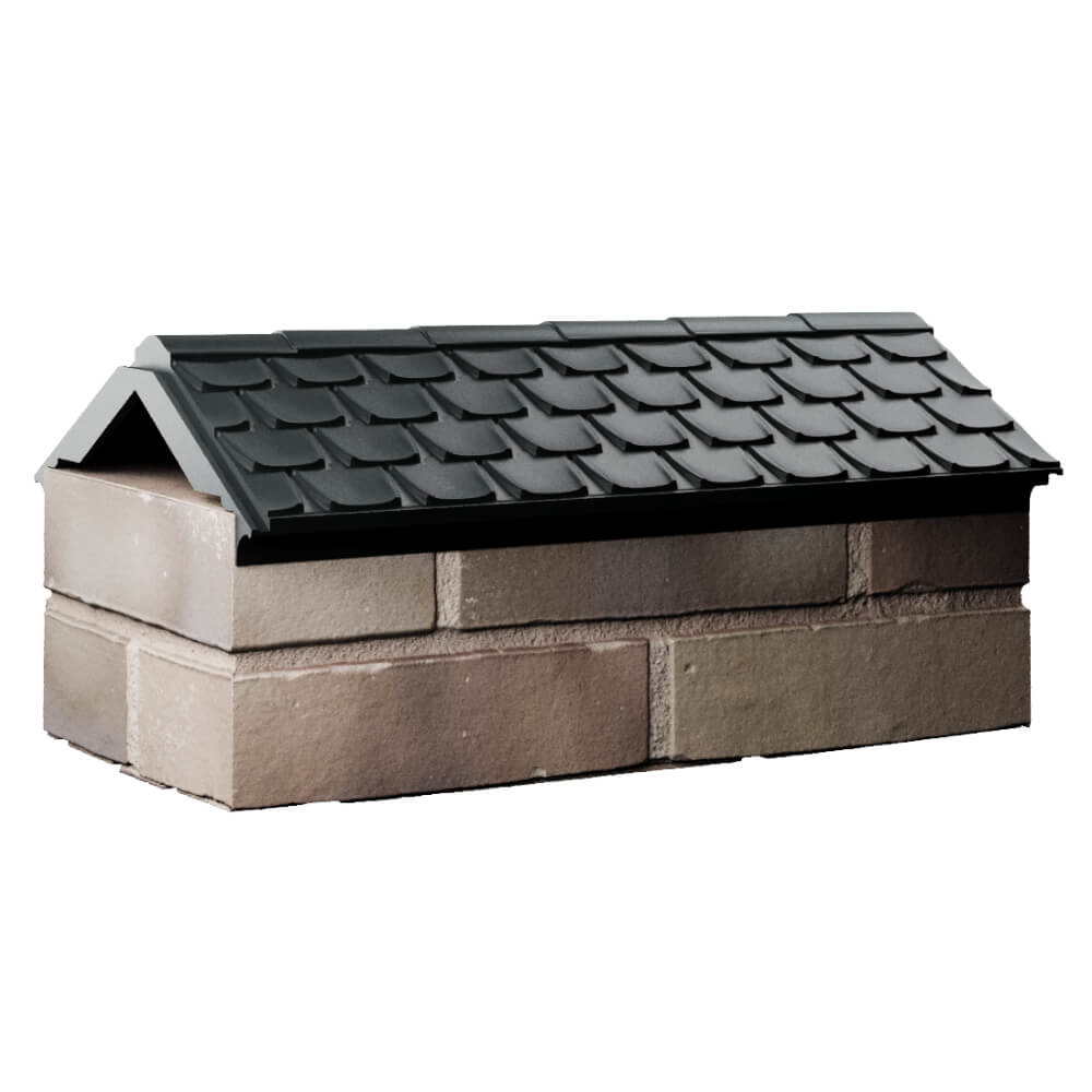 Парапет Zking Эльбрус Черный с посадкой на 1 кирпич (255мм) Волгодонск фото