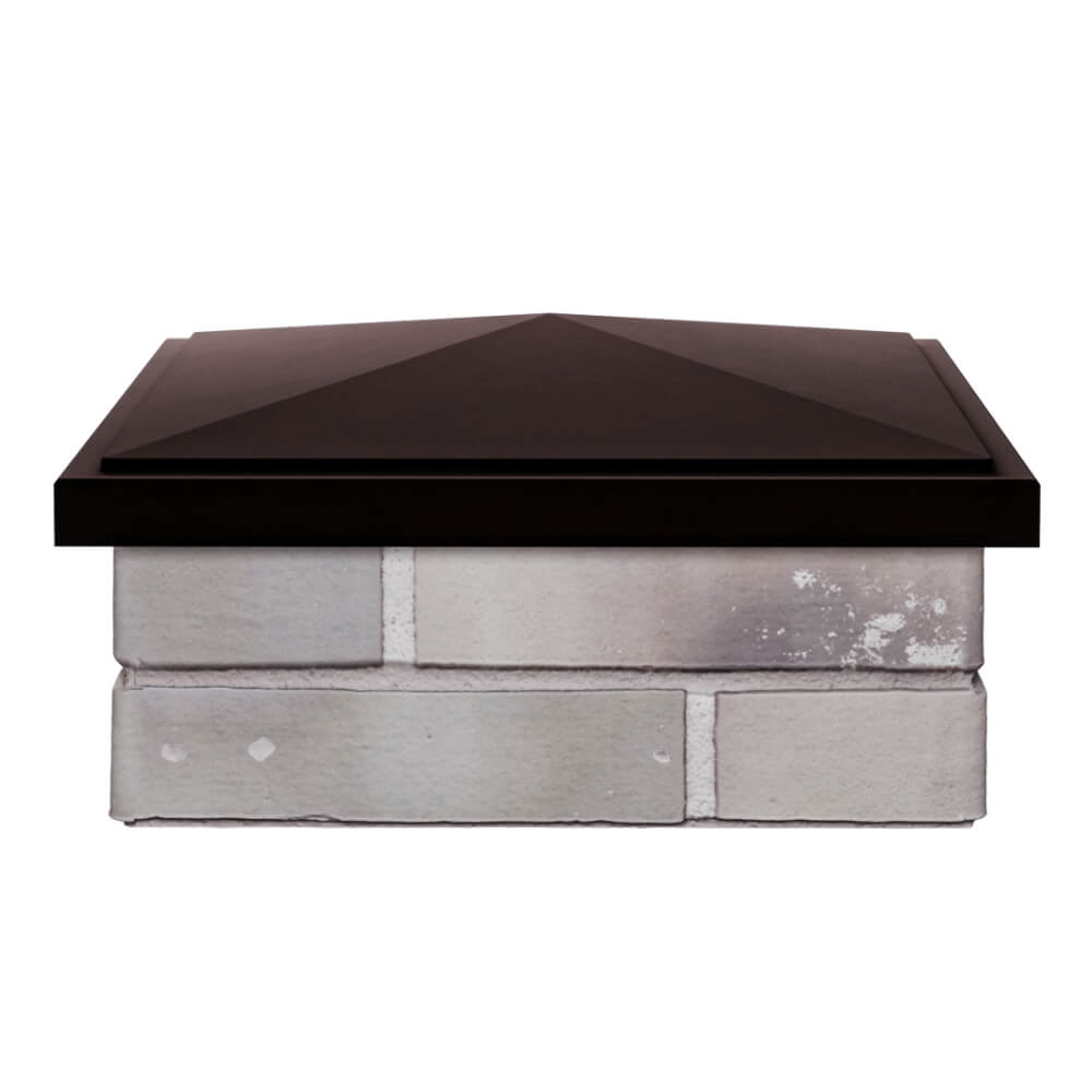 Колпак Zking БонаМоно Коричневый на столб 1.5х1.5 кирпича (385х385, 400х400мм) Волгодонск фото