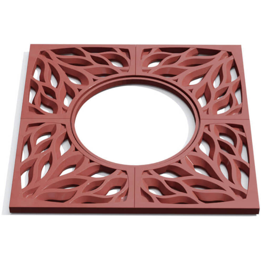 Приствольная решетка для дерева ZKING CRUST 1.2х1.2м Красная Волгодонск фото