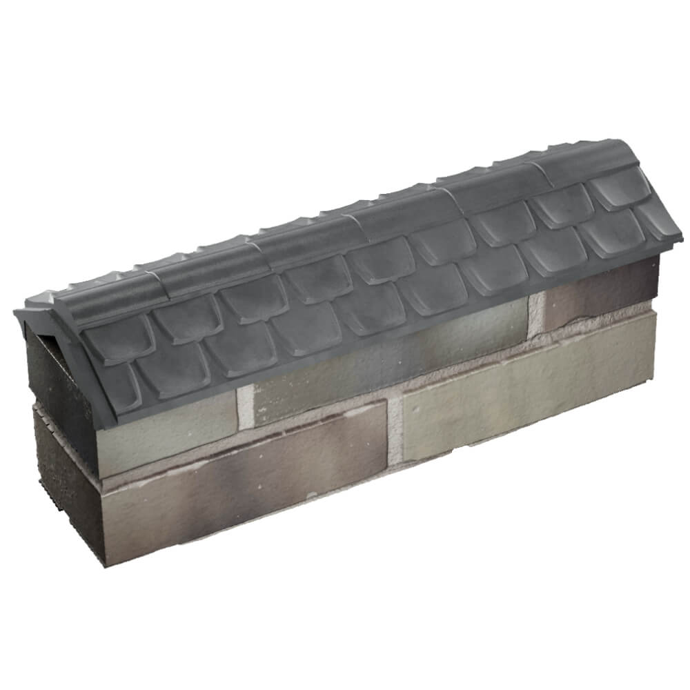 Парапет Zking Эльбрус Серый с посадкой на 0.5 кирпича (130мм) в Волгодонске фото