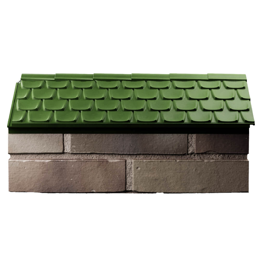 Парапет Zking Эльбрус Зеленый с посадкой на 1 кирпич (255мм) в Волгодонске фото
