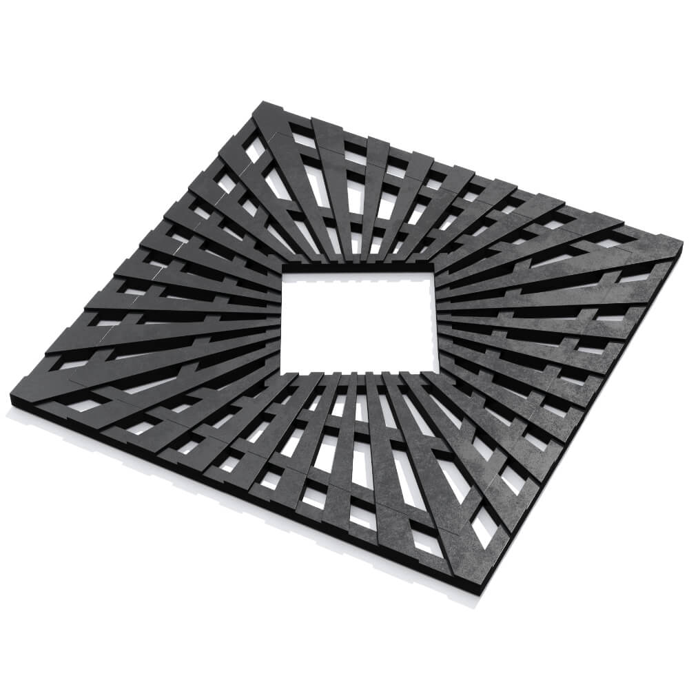 Приствольная решетка для дерева ZKING ATMOSPHERE 1.2х1.2м Черная в Волгодонске фото