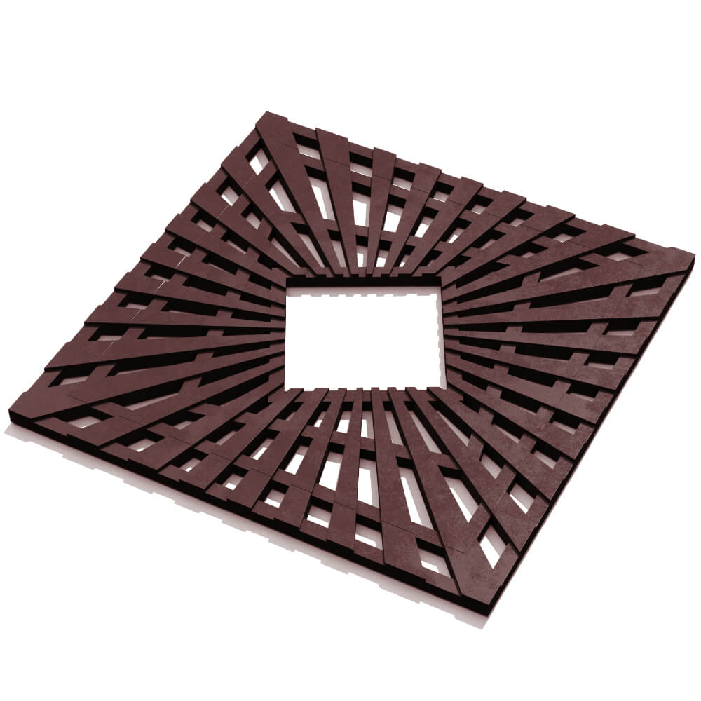 Приствольная решетка для дерева ZKING ATMOSPHERE 1.2х1.2м Коричневая в Волгодонске фото