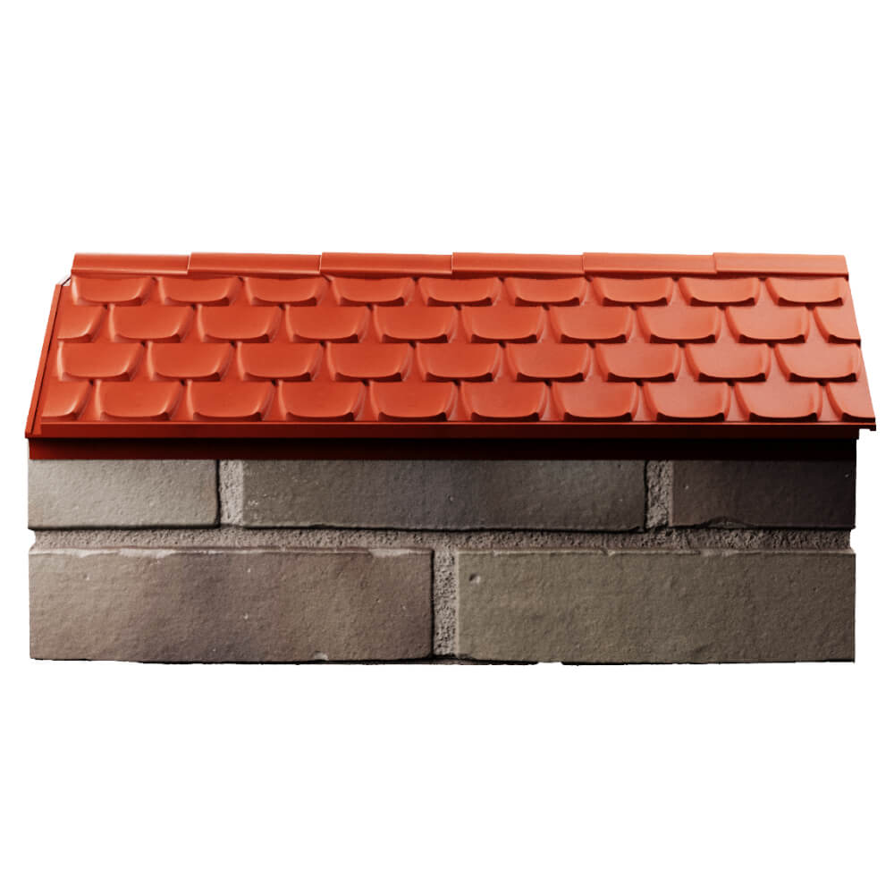 Парапет Zking Эльбрус Красный с посадкой на 1 кирпич (255мм) в Волгодонске фото