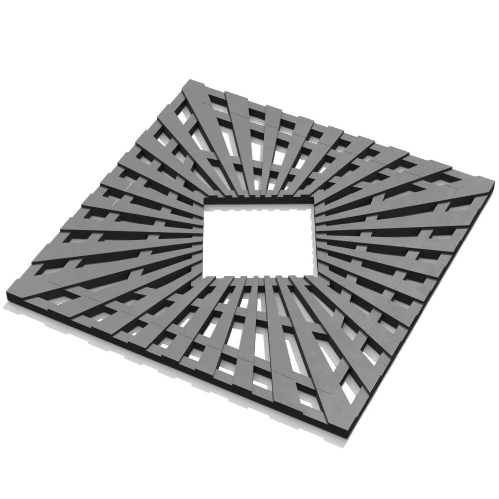 Приствольная решетка для дерева ZKING ATMOSPHERE 1.2х1.2м Серая в Волгодонске фото