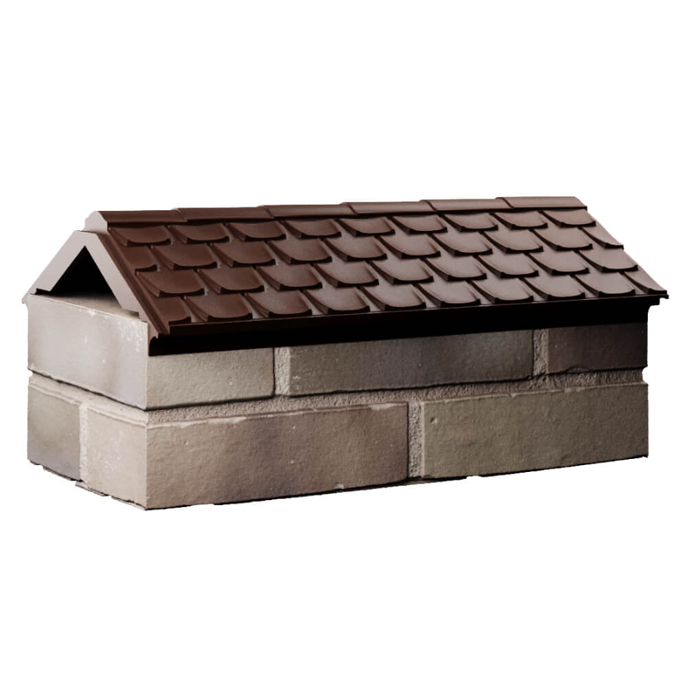 Парапет Zking Эльбрус Коричневый с посадкой на 1 кирпич (255мм) Волгодонск фото