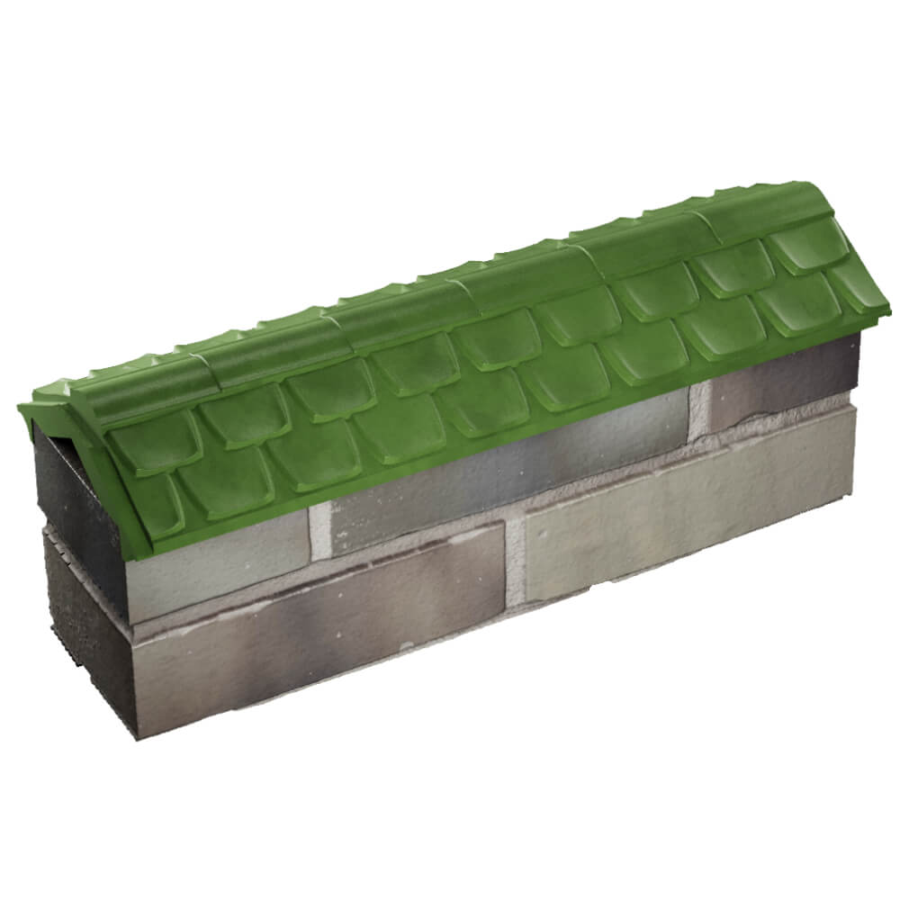 Парапет Zking Эльбрус Зеленый с посадкой на 0.5 кирпича (130мм) в Волгодонске фото