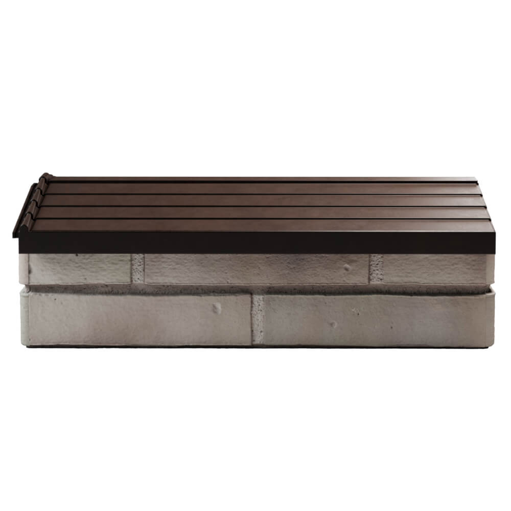 Парапет Zking Бона ХайТек Коричневый с посадкой на 1 кирпич (200/225/255мм)